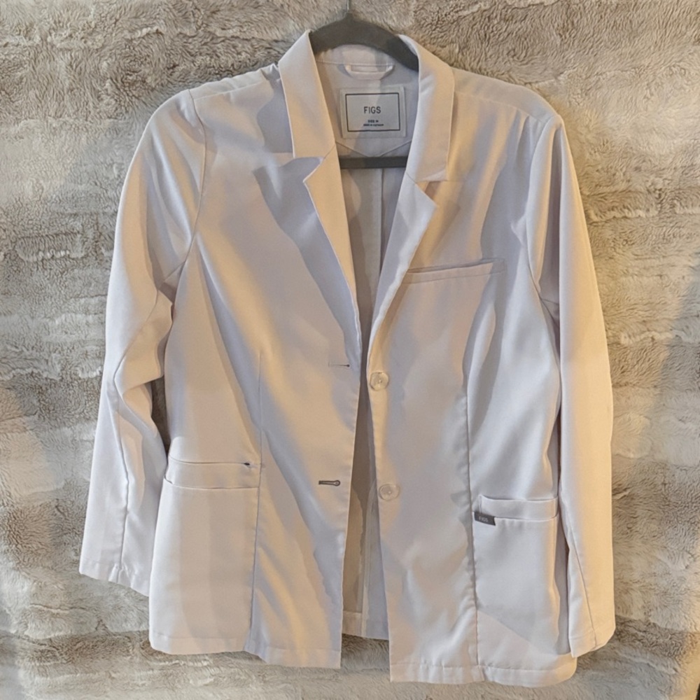 Figs White Women's Medical Blazer